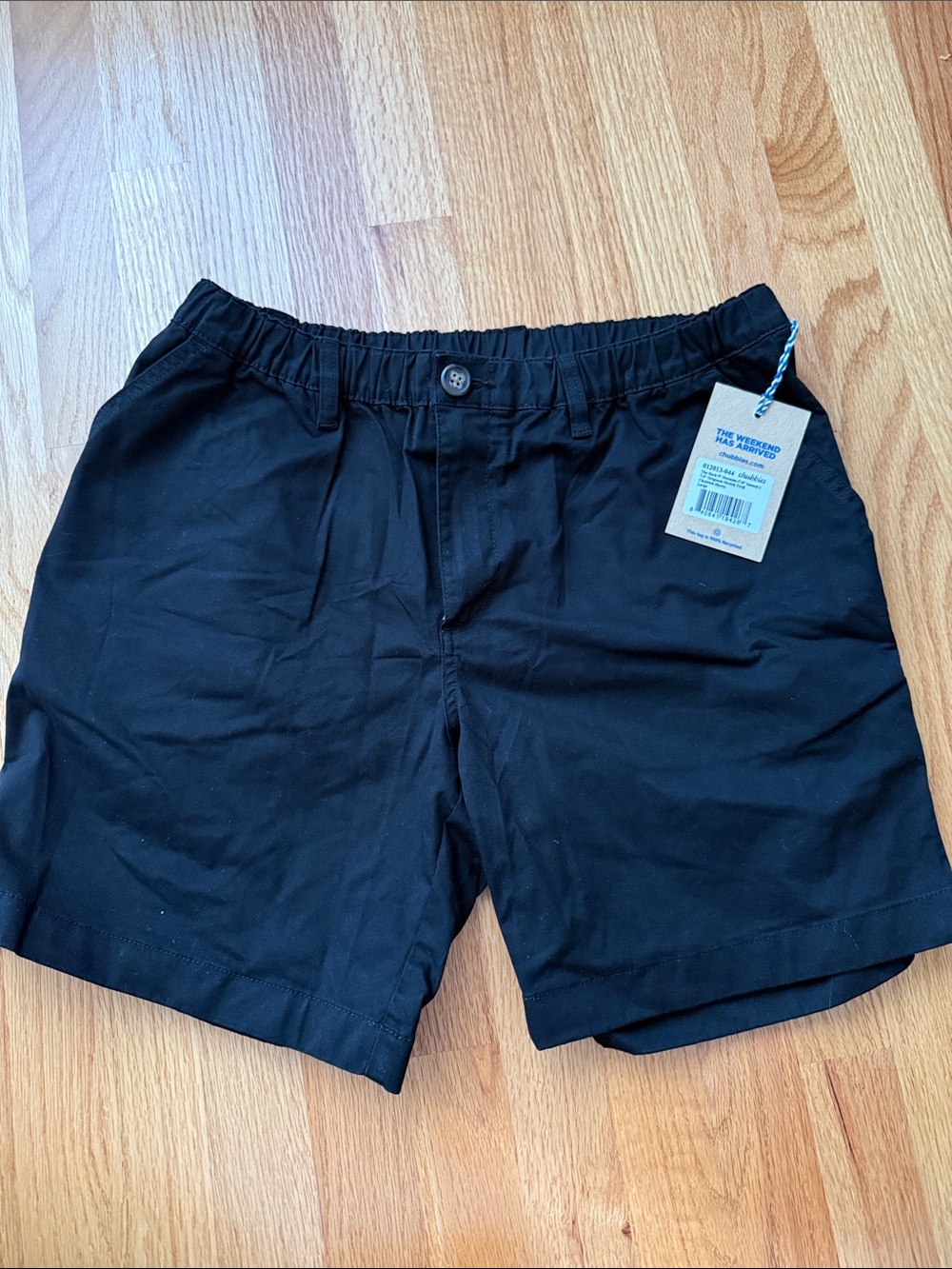 chubbies Black Shorts 7 inch inseam
